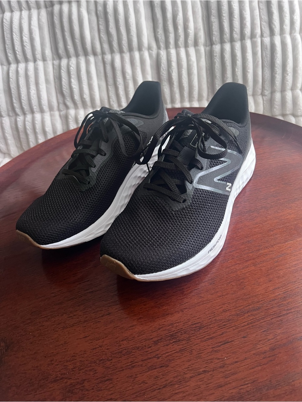 New Balance  Black and White Athletic Running Shoes